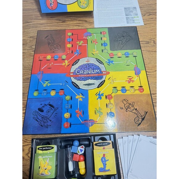 Cranium The Game 4 Your Whole Brain 1998 Outrageous Game Board‎ - Picture 8 of 13
